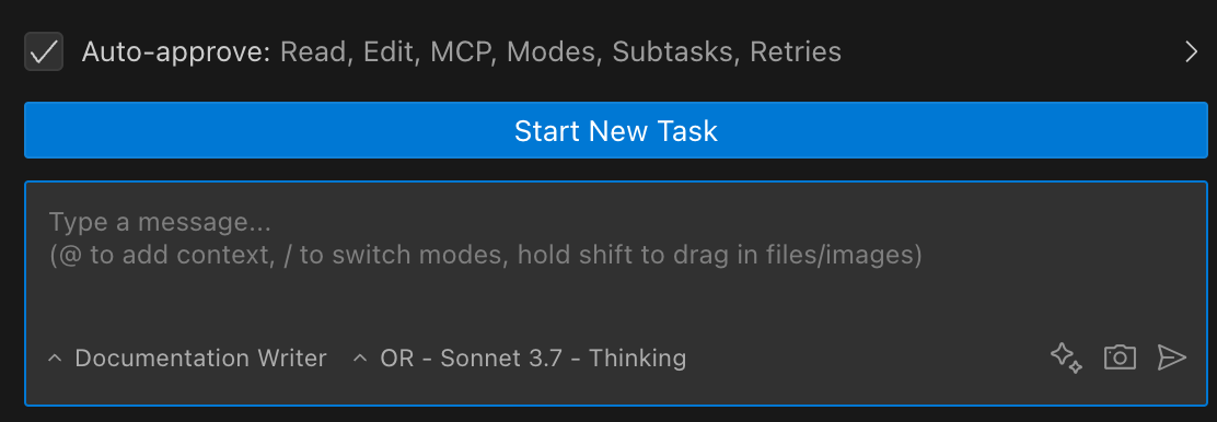 Auto-approve toolbar collapsed state